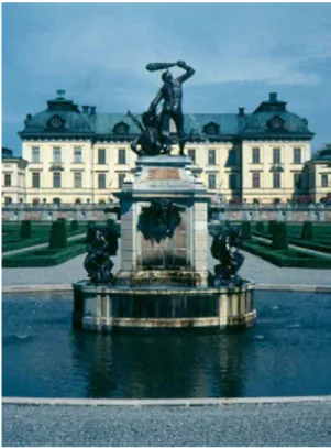 Abb. 5: Herkules im Garten von Schloss Drottningholm bei Stockholm  Adriaen de Vries, Bronzeskulptur  