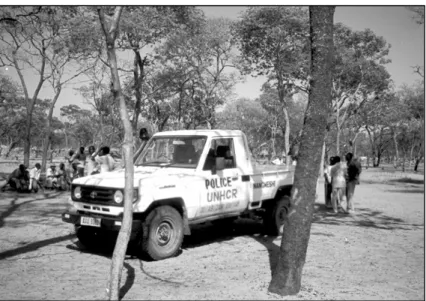 Abbildung 5: Das Auto der sambischen Polizei in Nangweshi  
