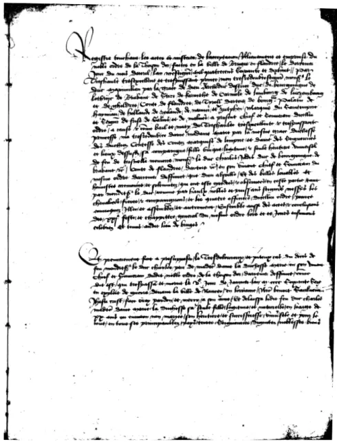Abbildung 2 Die erste Seite des 4. Protokollbuches (fol. 1r)