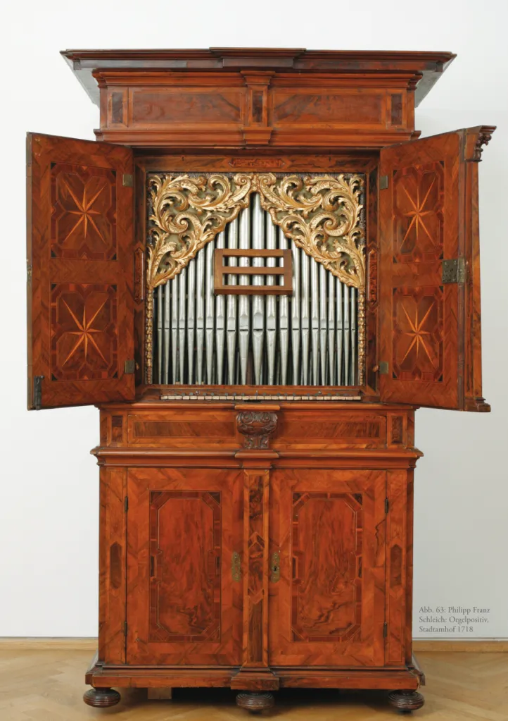 Abb. 63: Philipp Franz  Schleich: Orgelpositiv,  Stadtamhof 1718