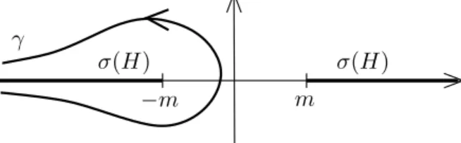 Figure 1. The contour γ.