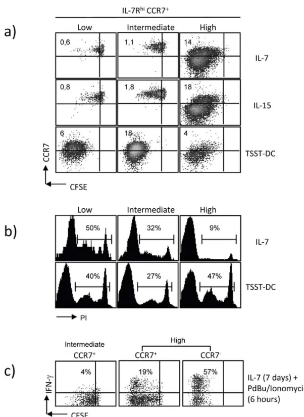Figure 4.3 Properties of CD4 +  T cells generated at different strengths of stimulation
