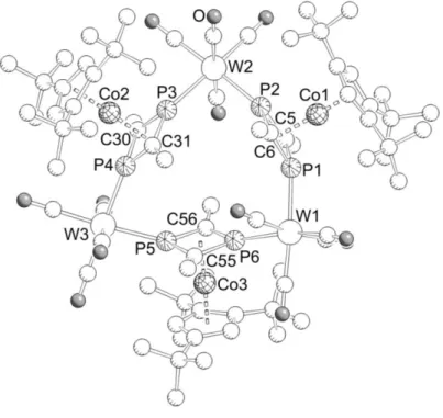 Abbildung  11:  Molekülstruktur  von  59  im  Kristall  (H-Atome  werden  aus  Gründen  der  Übersichtlichkeit  weggelassen)