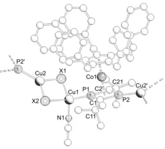 Abbildung 24: Ausschnitt aus der Polymerstruktur von 14-16 im Festkörper (H-Atome sind zur besseren  Übersicht nicht gezeigt)