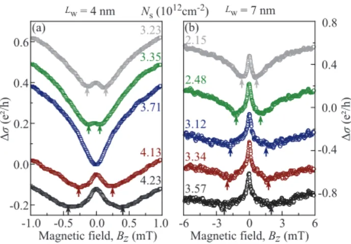 Figure 12 Magnetic field dependences of the photocurrents mea- mea-sured in x-direction for the radiation polarized along x and the in-plane magnetic field B  y