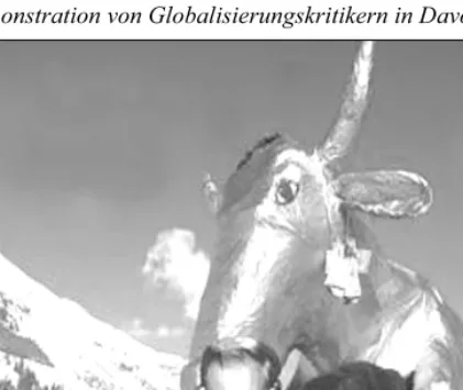 Abb. 3: Demonstration von Globalisierungskritikern in Davos 2003 