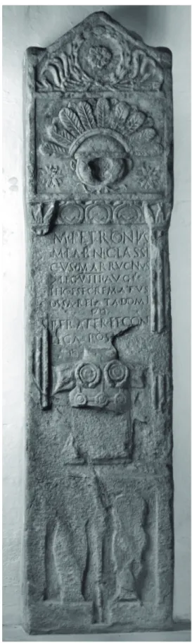 Fig. 3 Stele of M. Petronius Classicus   Marrucinus, Pokrajinski muzej Ptuj  