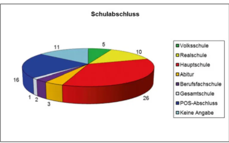 Abbildung 6: Verteilung der Schulabschlüsse unter den Befragten  