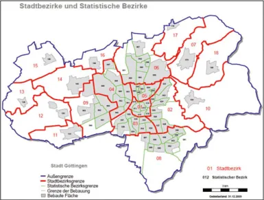 Abbildung 9: Stadtbezirke Göttingen-Grone Süd 