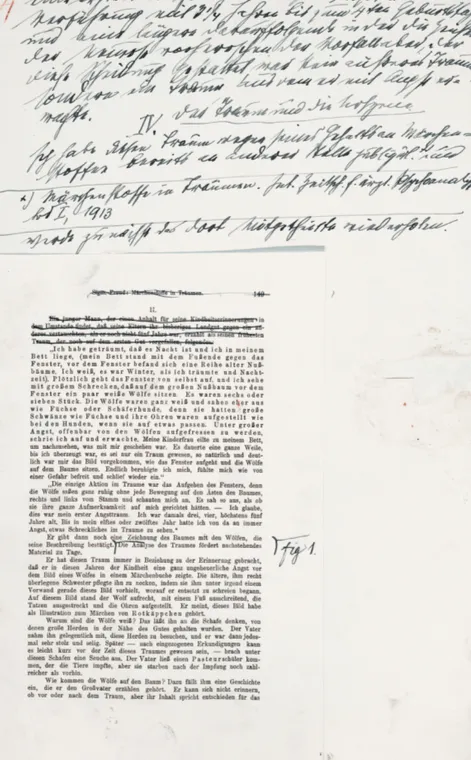 Abb. 8 Sigmund Freud: »Aus der Geschichte einer infantilen Neurose«,  Manuskript, Washington: Library of Congress, Sigmund Freud Papers,  Box OV 7, Manuskriptseite 24