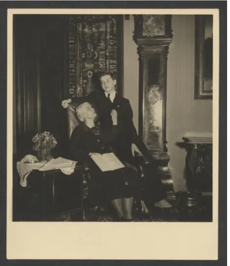 Abb. 1: Berta und Emile in der Wohnung des Schauspielers Hugo Thimig, Literaturarchiv der  Österreichischen Nationalbibliothek, Wien (LIT), B