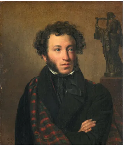 Abb. 1: Portrait Alexander Puškin, Gemälde von Orest Kiprenskij, 1827