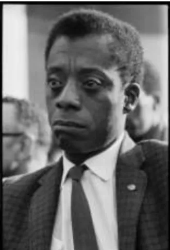 Slika 5: Na obrazu romanopisca, esejista, dramatika, pesnika in družbenega kritika Jamesa  Baldwina (1924-1987) na tej fotografiji in mnogih drugih so jasno zarisane depresivne poteze,  vendar je enkrat izjavil: »Ne morem biti pesimist, saj sem živ