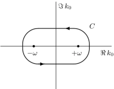 Fig. 2.1. Contour C for ∆(x), equation (2.9.13).