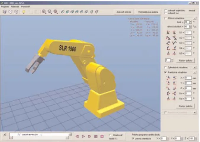Fig. 1 Robot SLR 1500 Simulation