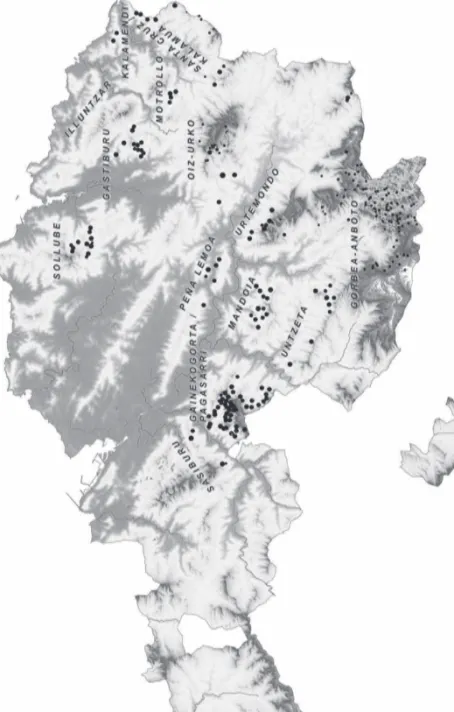 Mapa nº 1 Principales agrupaciones de seles Fuente: SIGPAC. Elaboración propia.