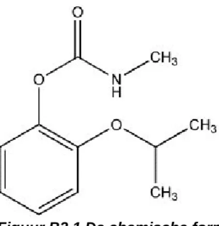 Figuur B2.1 De chemische formule van propoxur 