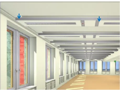 figuur 3   voorbeeld toepassing van betonkernactivering in een kantoor (architect Kolhoff) 