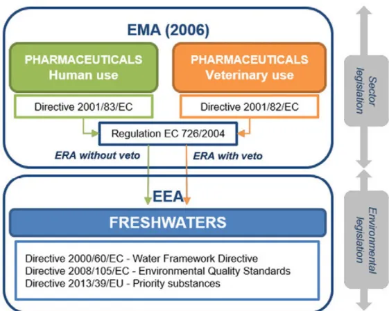 Figure 4: European Union legislation scheme on pharmaceuticals (Acuña et al.,  2015). 