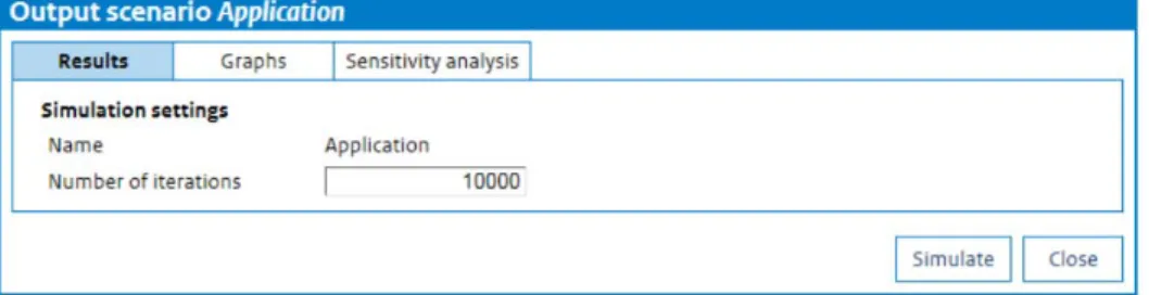 Figure 11. When a user specifies a distribution for an input parameter rather  than a single, deterministic value, a probabilistic evaluation is conducted