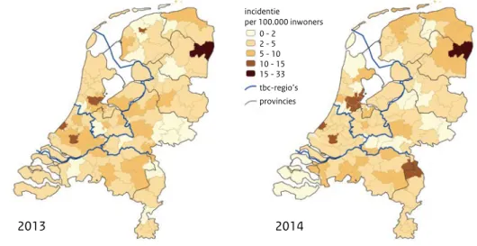 Tabel 3 geeft een overzicht van de tbc-incidentie onder bevolkingsgroepen die langer dan drie  jaar in Nederland verblijven en vanwege deze verblijfsduur niet meer in aanmerking komen  voor screening op tuberculose