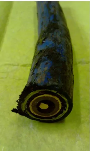 Figuur B1: kunststofgeïsoleerde kabel met 1 kern 