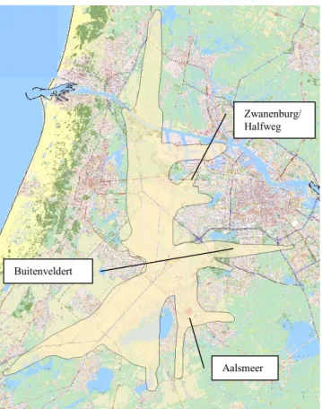 Figure 3 Legal noise (LIB4) - zone around Schiphol airport  