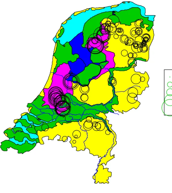 Figure 2: The acetate mineralization rate at the groundwater table in the Netherlands