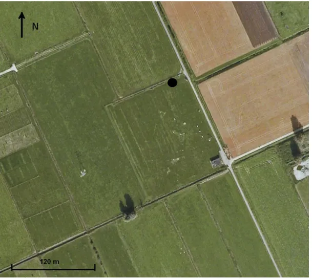Figure 4. Aerial view of the micrometeorological site 'Haarweg' in Wageningen, The Netherlands