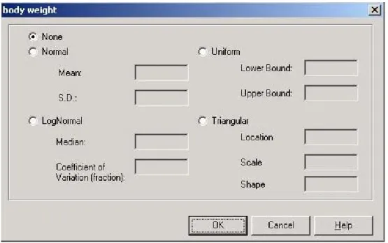 Figure 3 Distribution dialog in ConsExpo 4.0 
