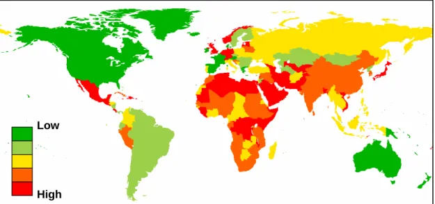 Figure 5: Exposure to risk for the year 2000.