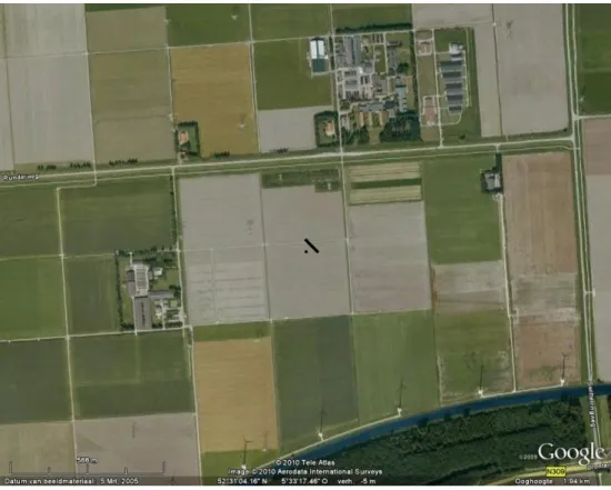 Figure 1. Aerial overview of the measurement site and its direct surroundings  