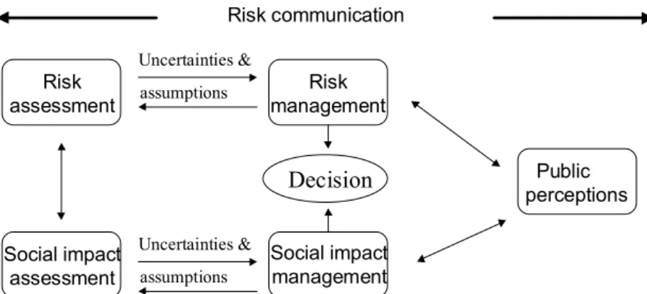 Figure 5. Model of integrated scientiﬁc and public risk analysis. (Based on D. Barling,  H