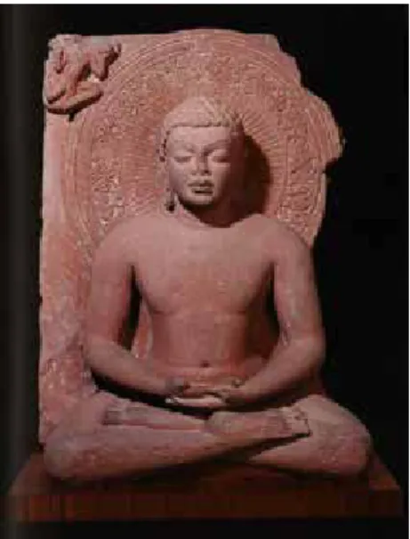 Fig. 13. Jain Tirthankara, Kankali Tila,  Mathura, India, Stone, Fifth Century, H: 