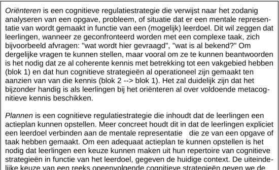 Figuur 4    Voorbeelden van cognitieve regulatiestrategieën