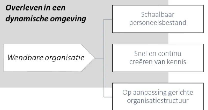 Figuur 1: Die competenties voor wendbaarheid  (Nijssen en Paauwe, 2012, p.3319) 