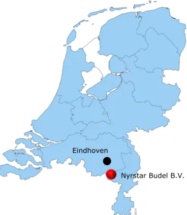 Figure 1. Geographical location of Nyrstar Budel B.V. in the Netherlands 
