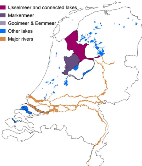 Fig. 1 The IJsselmeer area and the Markermeer in The Netherlands Environ Sci Pollut Res