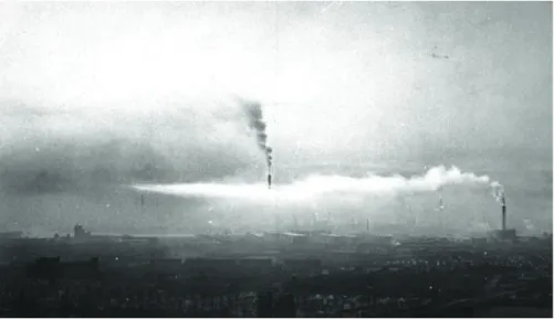 Figuur 1: Sfeerbeeld van de industrie in de nabijheid van Rotterdam, eerste helft van de jaren zestig