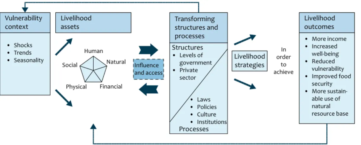 Figure 3.2 Sustainable livelihoods framework