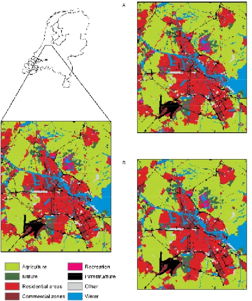 Figure 4.2 Simulated 1993 land use using continuous model