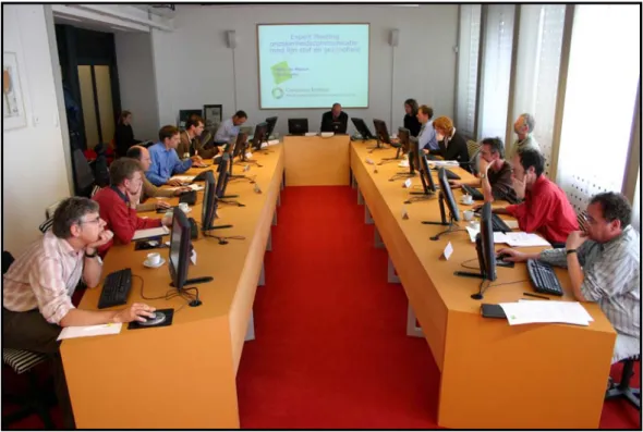 Figure 4  Expert meeting on uncertainty communication, dealing with the topic of fine  particles (PM 2.5  and PM 10 ) and health
