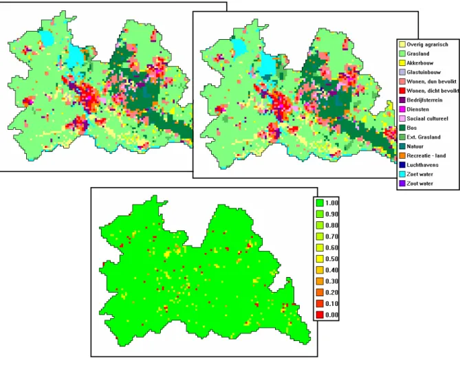 Figure 5  Land use in the province of Utrecht, 1993, plotted on a 500 x 500 m 2  grid