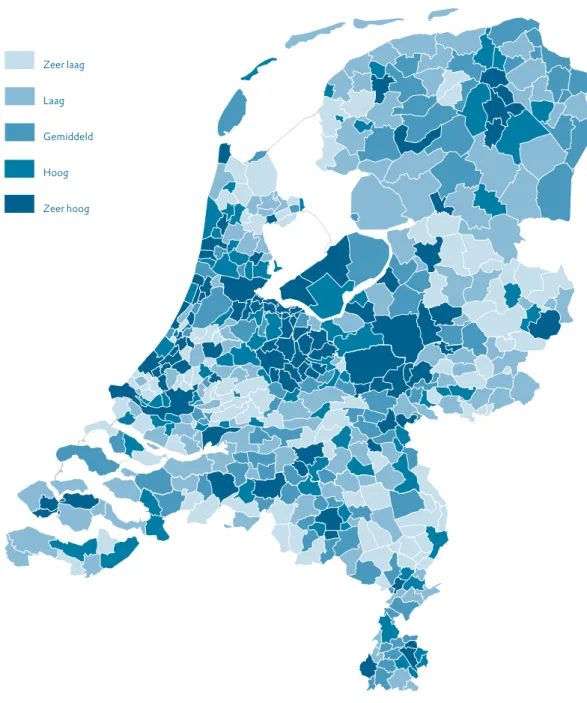 Figuur 3b. De dimensie ‘kenniswerkers’ in de Nederlandse kenniseconomie Bron: Raspe e.a