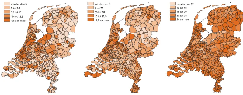 Figuur 3. Percentage westerse allochtonen per ge- ge-meente, 2025