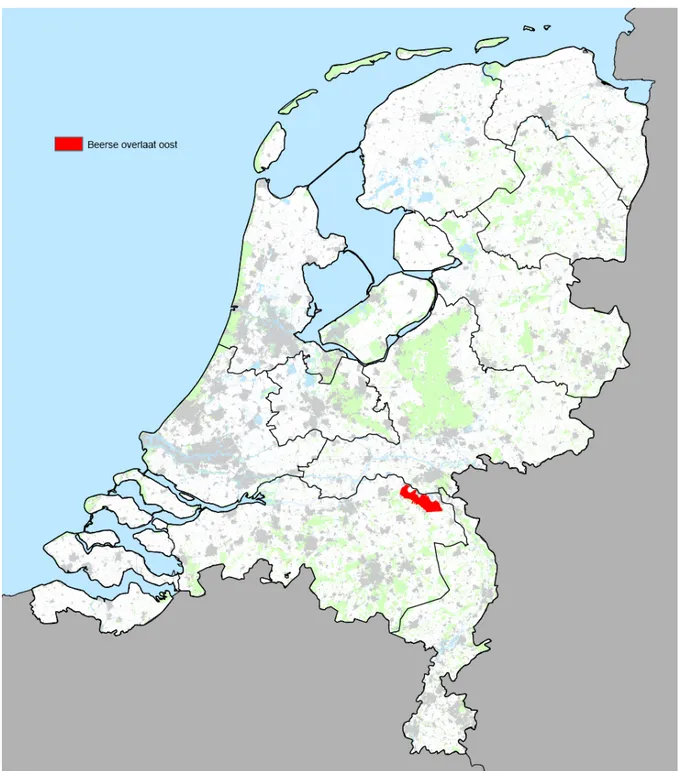 Figuur B7: Beerse Overlaat Oost. Bron: PKB Ruimte voor de Rivier (VenW, 2005). 