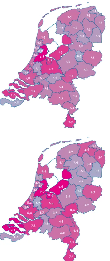 Figuur 8. De totale baten per   pendelaar, in euro’s