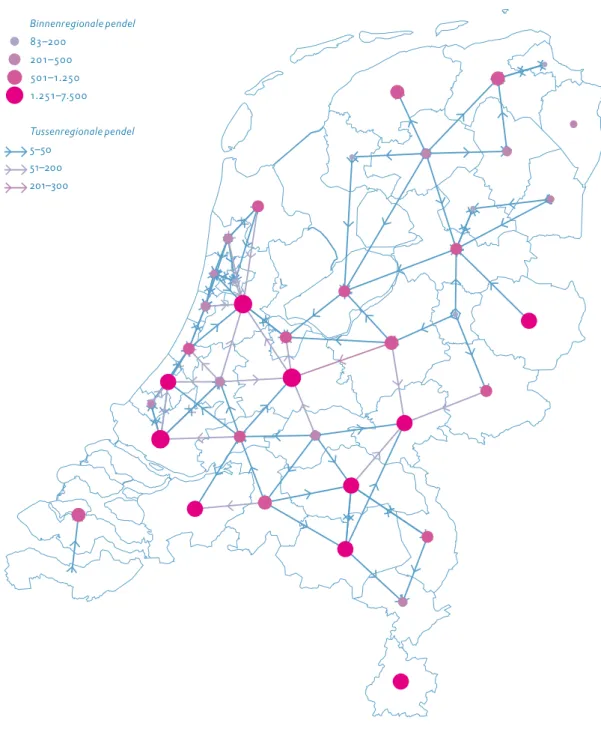 Figuur 17. De interregionale totale baten per procent reistijdverbetering