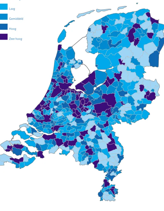 Figuur 8 ict-gevoelige werkgelegenheid (2002, gemeenten)