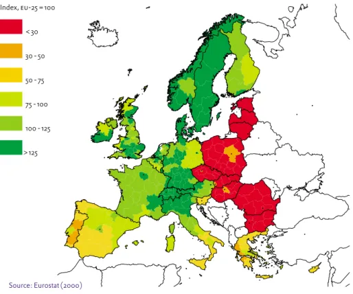Figure 4. Enlargement of the eu and gdp per capita, 2000